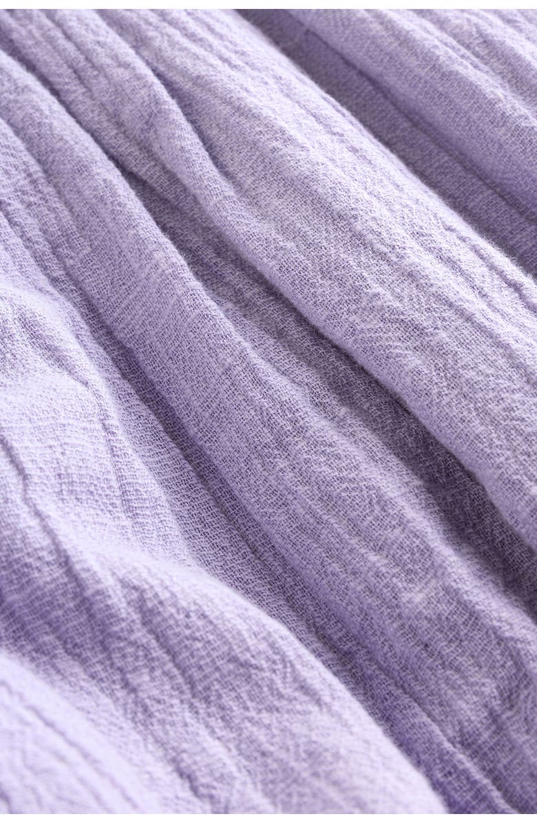 NEXT Embroidered Cotton Gauze Bodysuit, Alternate, color, Purple