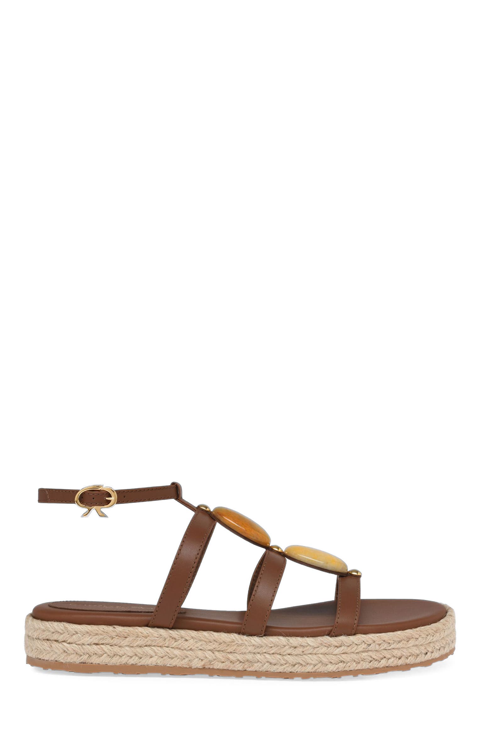 Gianvito Rossi Alicudi Espadrillas, Main, color, Brown Calf Leather