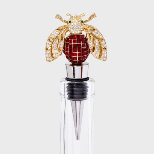 Joanna Buchanan Sparkle Bee Wine Stopper In Multi