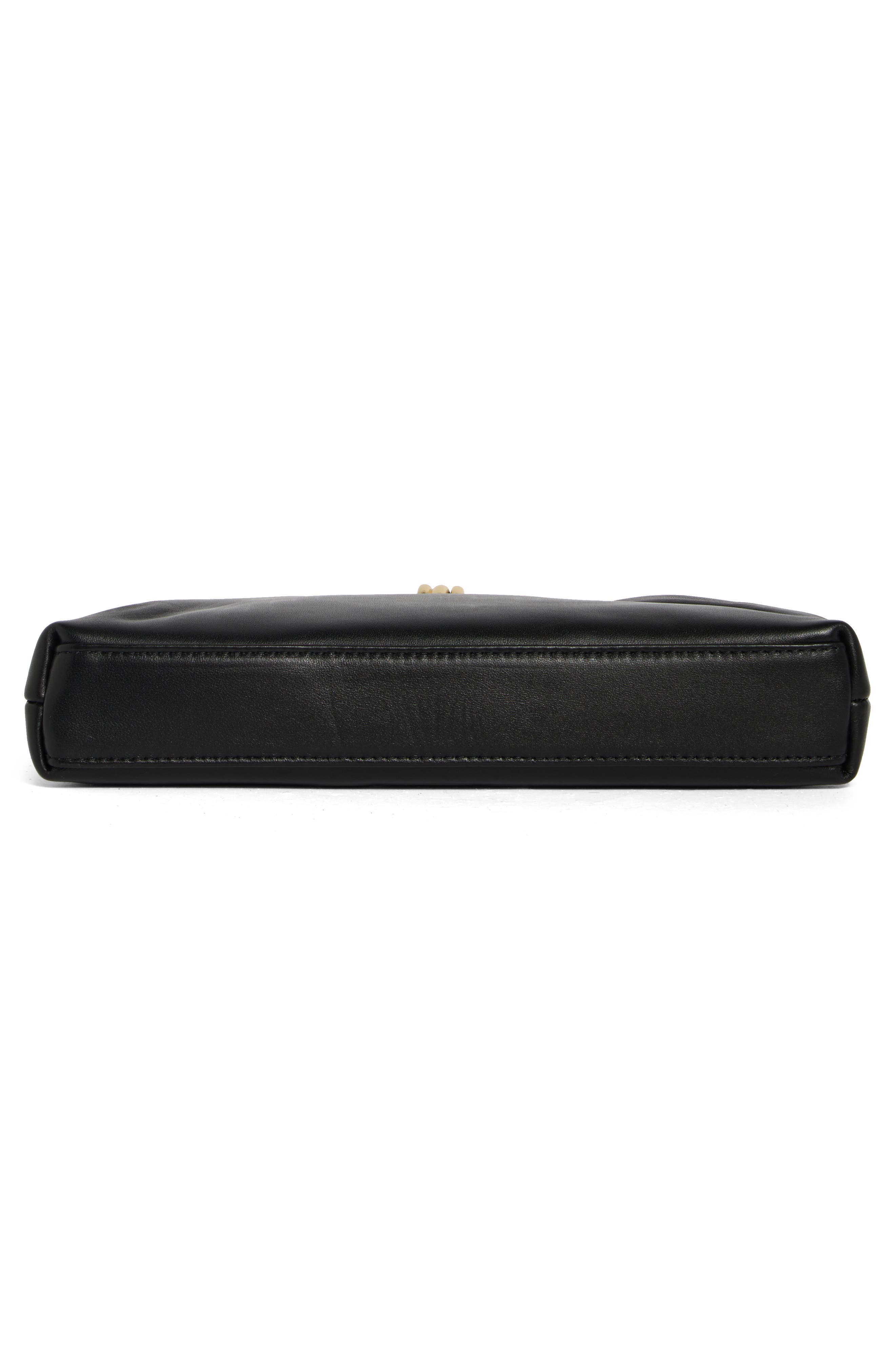 Ravel Leather Shoulder Bag, Alternate, color, BLACK