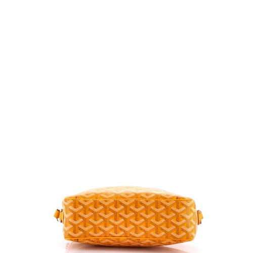 Pre-owned Goyard  Goyard Cap Vert Bag Coated Canvas In Yellow