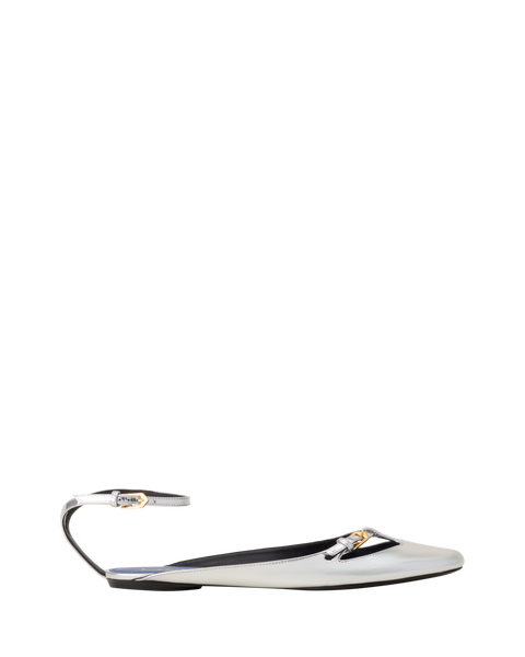 Mary-Jane Ballerina In Leather