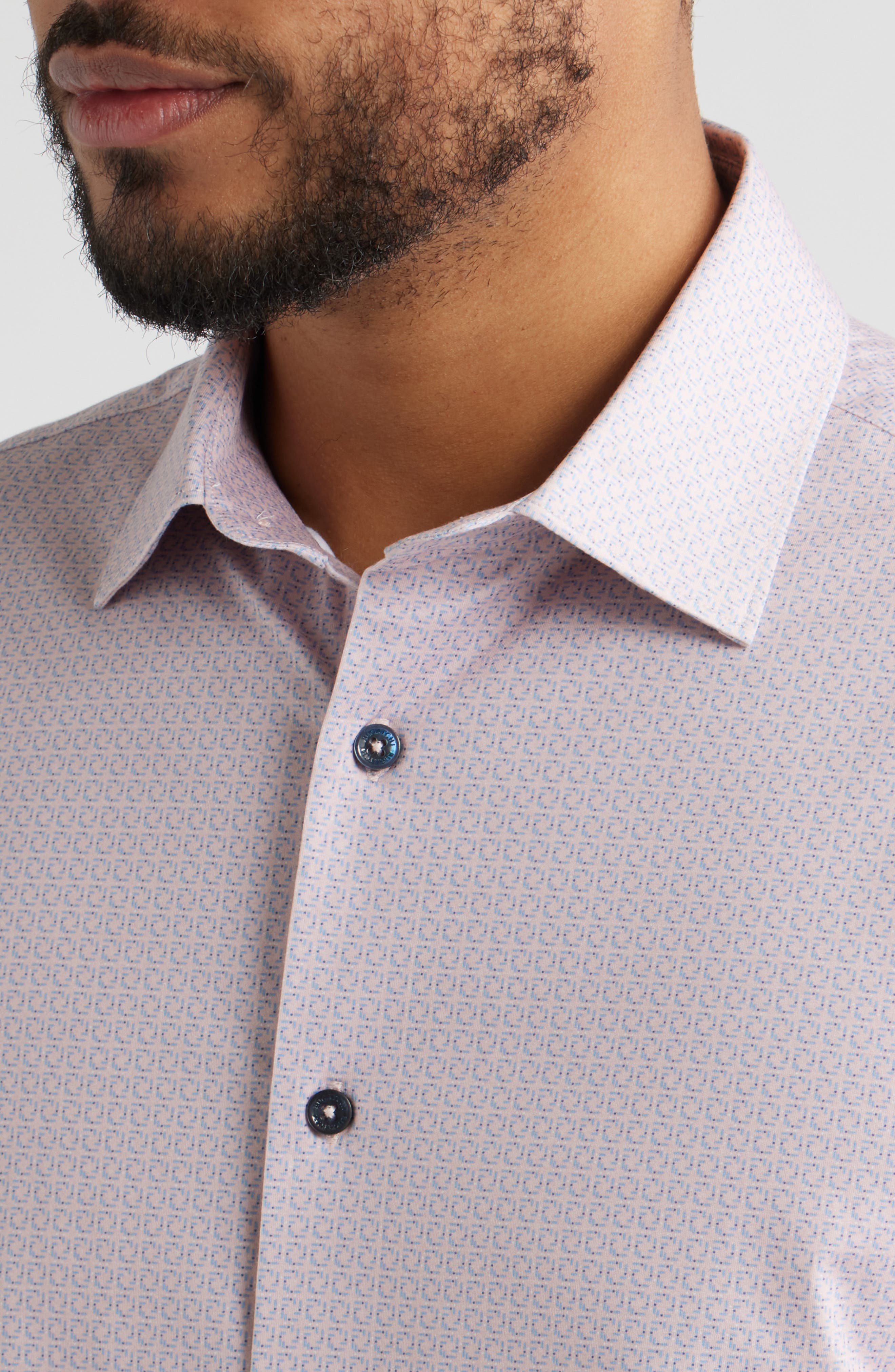 James OoohCotton Geometric Print Button-Up Shirt - image 2