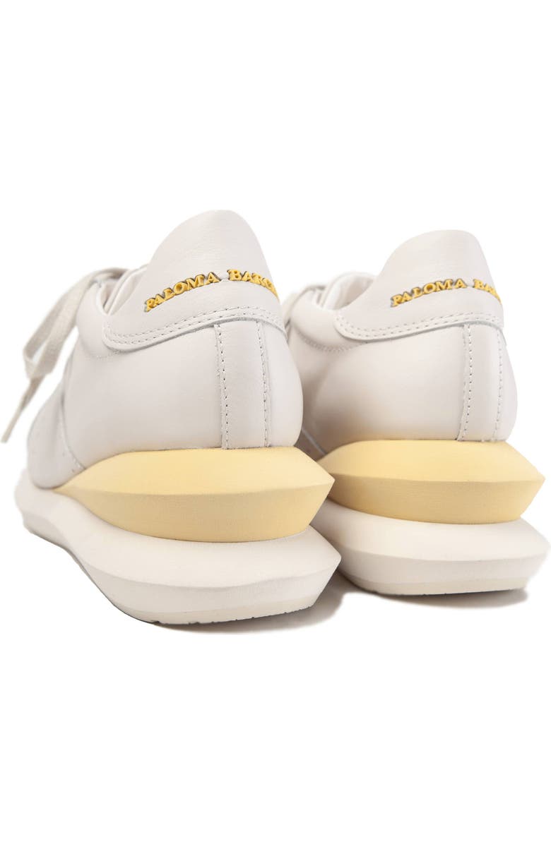 Paloma Barcelo Alenzon Wedge Sneaker, Alternate, color, White/ Gesso-S.yellow