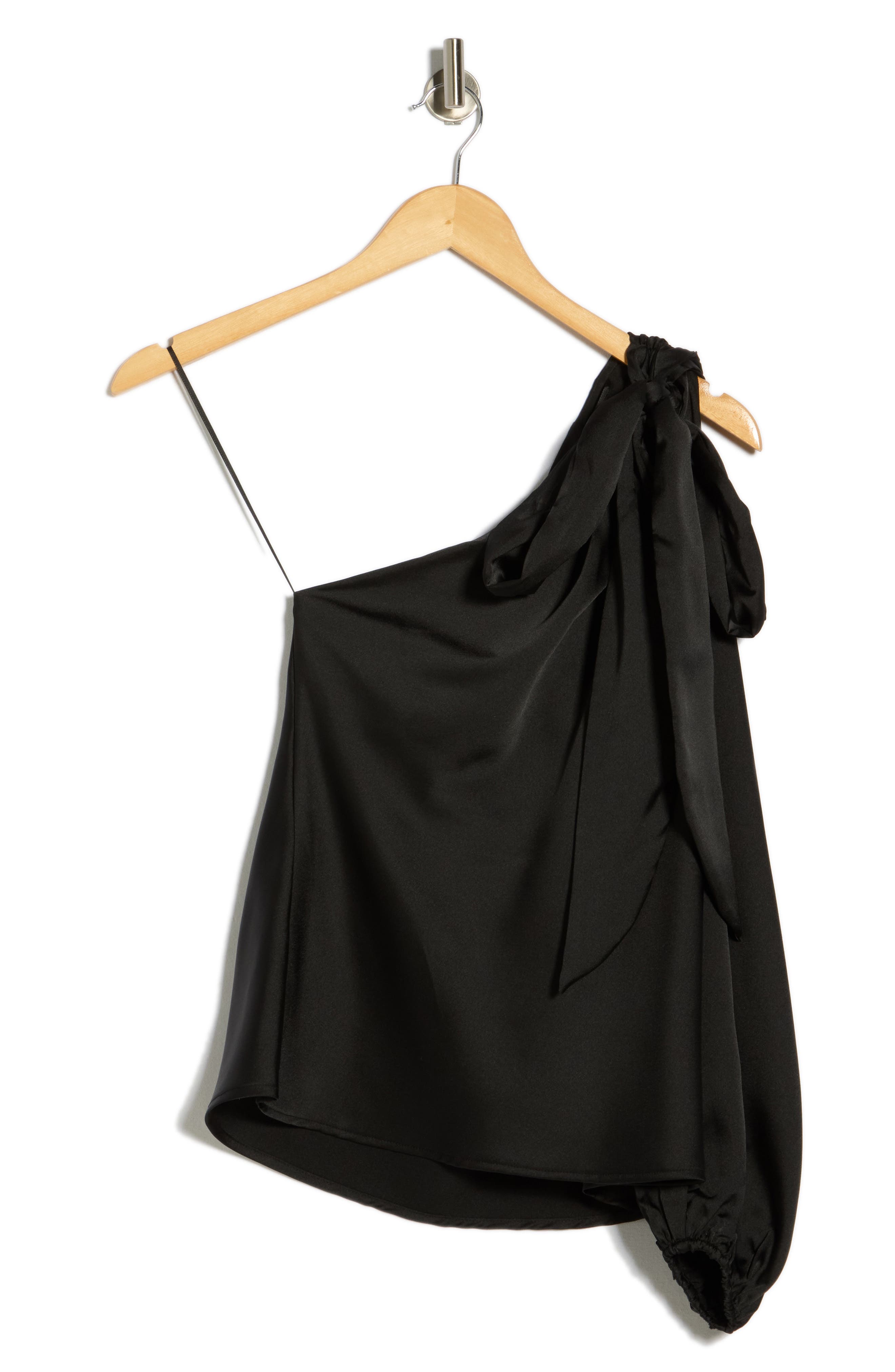 Renee C One-Shoulder Tie Top