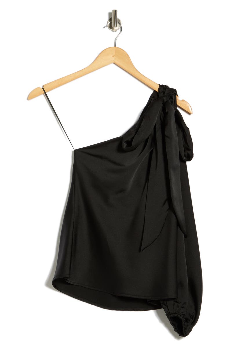 Renee C One-Shoulder Tie Top, Main, color, 