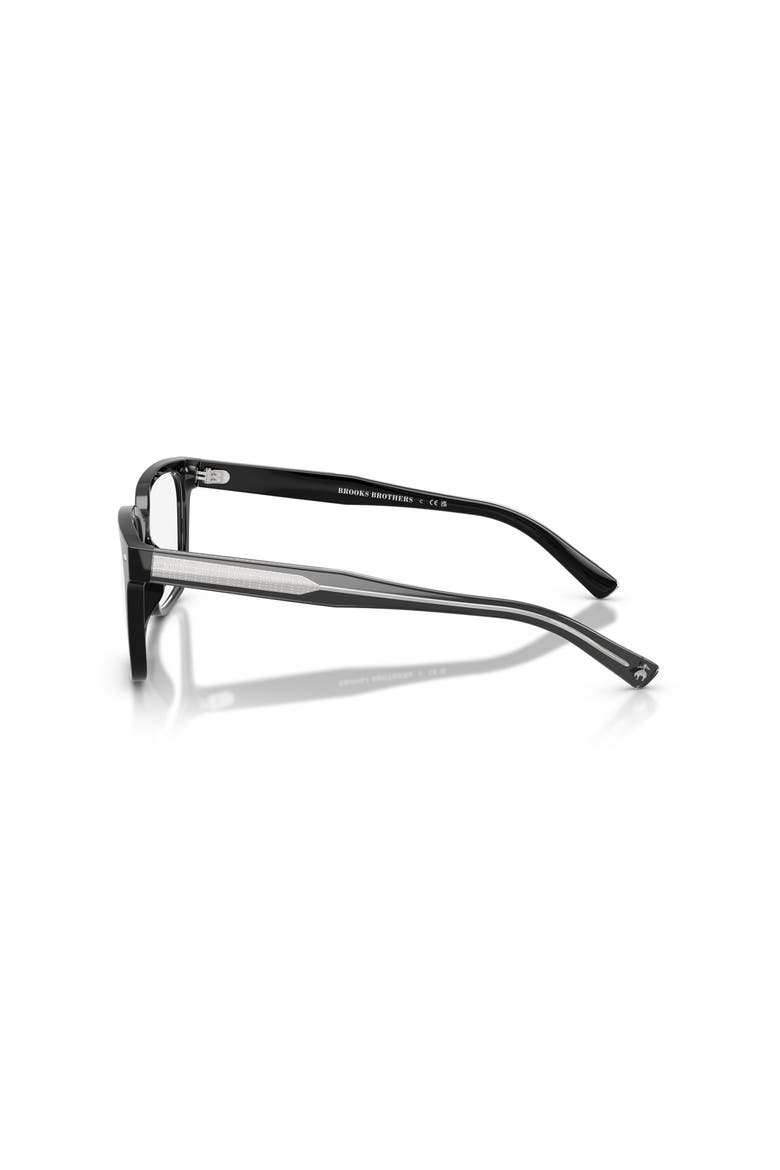 54mm Rectangle optical glasses, Alternate, color, Black
