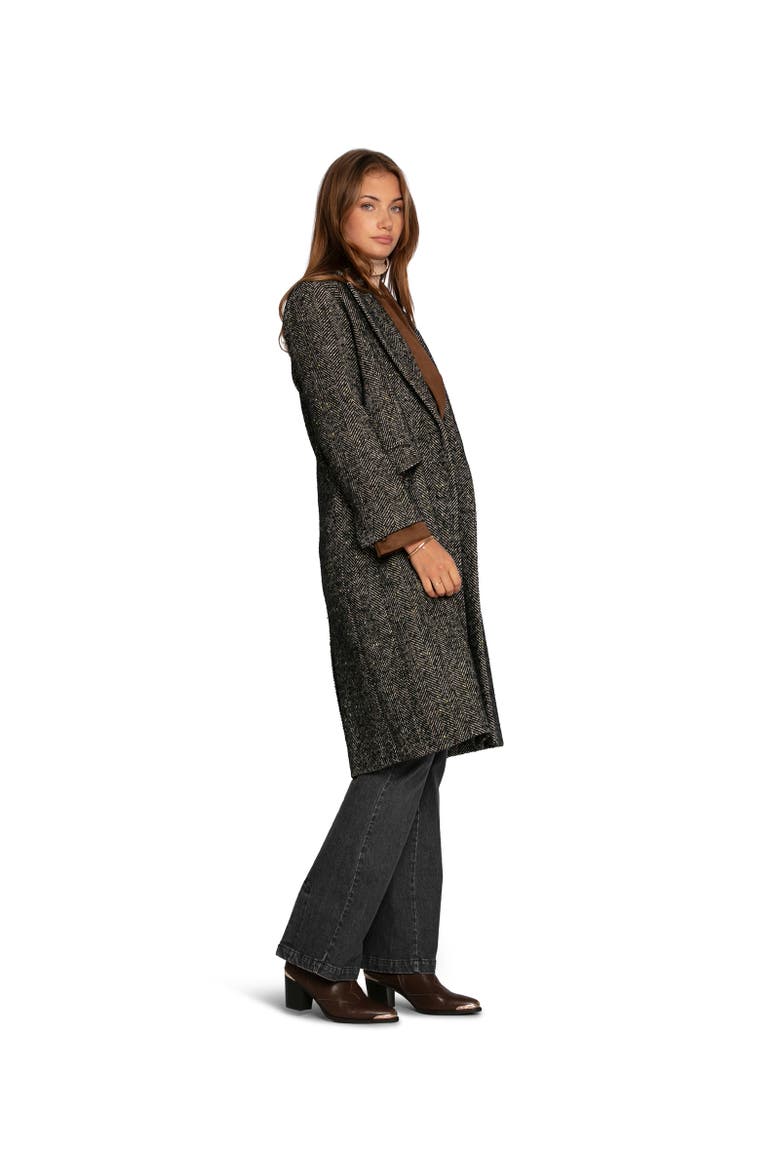 Wherever I Go Tweed Coat, Alternate, color, Black
