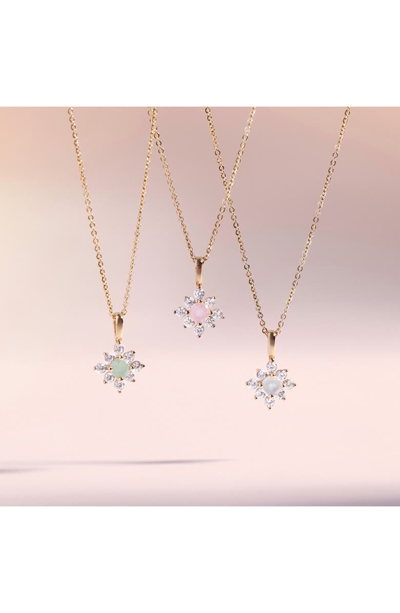 MADE BY MARY Lumi Flora Charm Necklace, Alternate, color, 