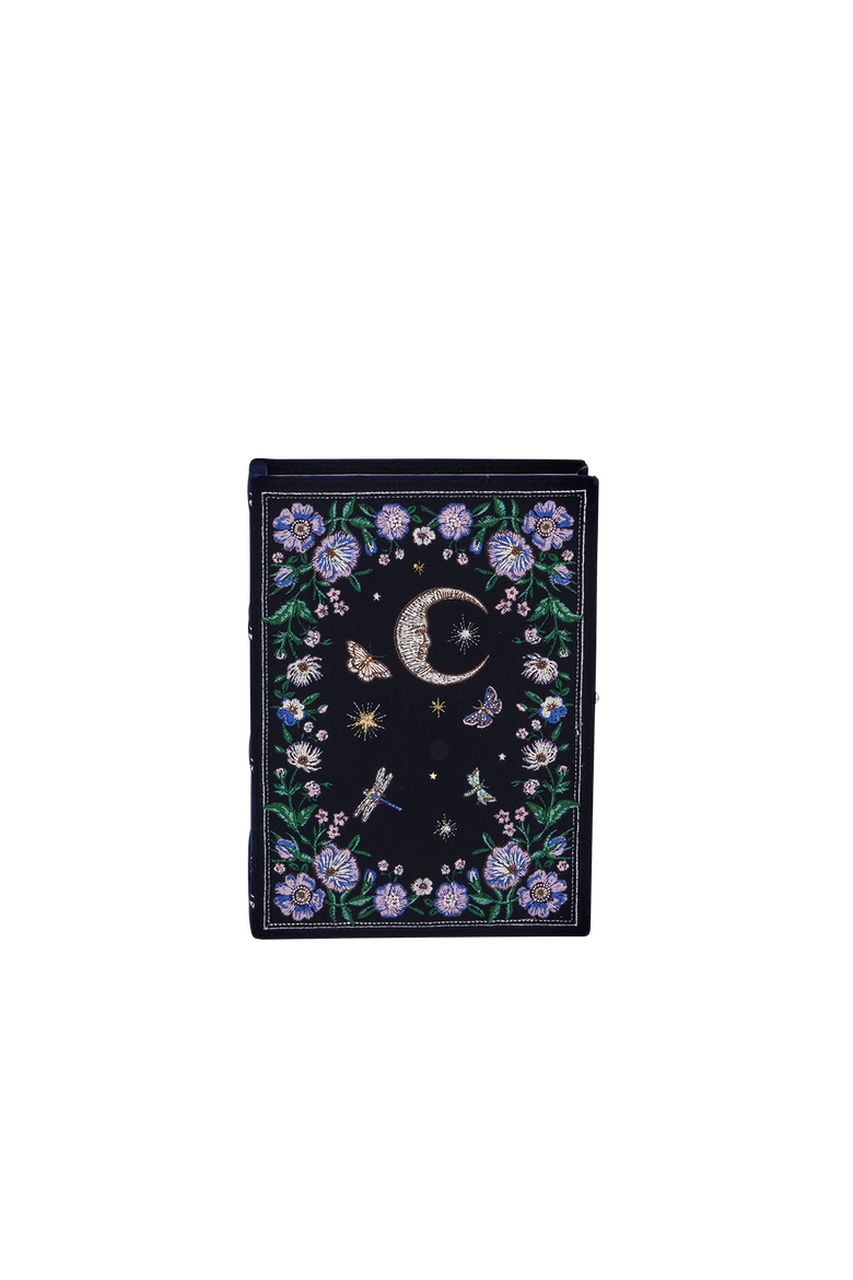 Marianne Midnight Garden Embroidered Book Box, Alternate, color, Navy
