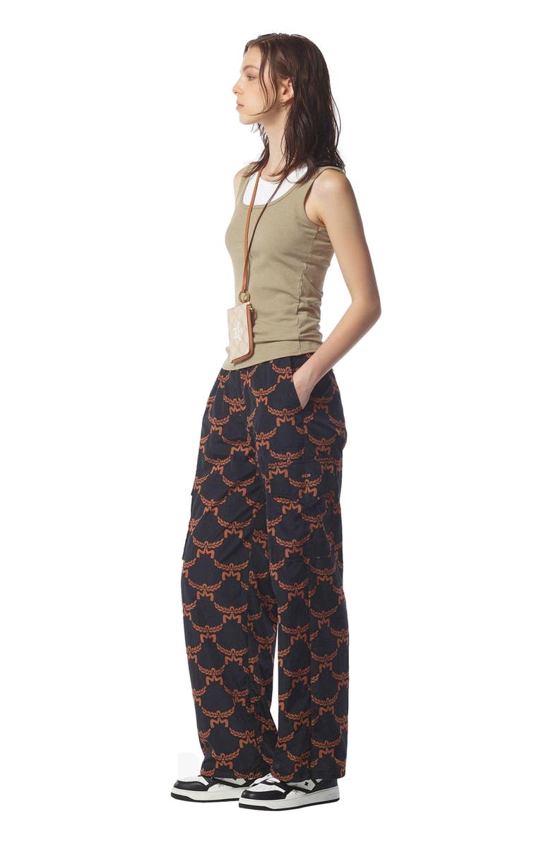 MCM Lauretos Monogram Pants in ECONYL<sup>®</sup>, Alternate, color, 