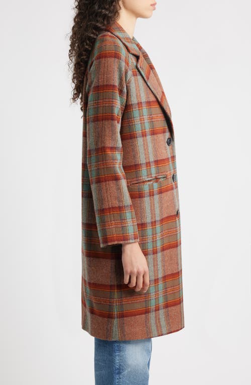 Pendleton Oregon Plaid Wool Overcoat In Multi
