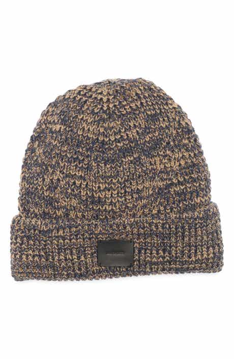 AllSaints Angled Stitch Marled Beanie