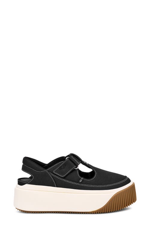 Ugg(r) Ez-duzzit Platform T-strap Sneaker In Black