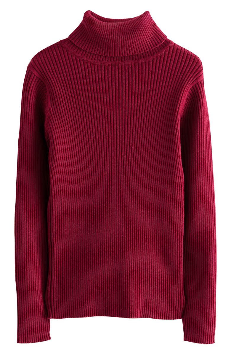 NEXT Kids' Rib Turtleneck Sweater, Main, color, Red