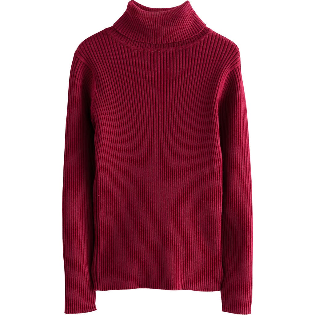 Next Kids' Rib Turtleneck Sweater In Red