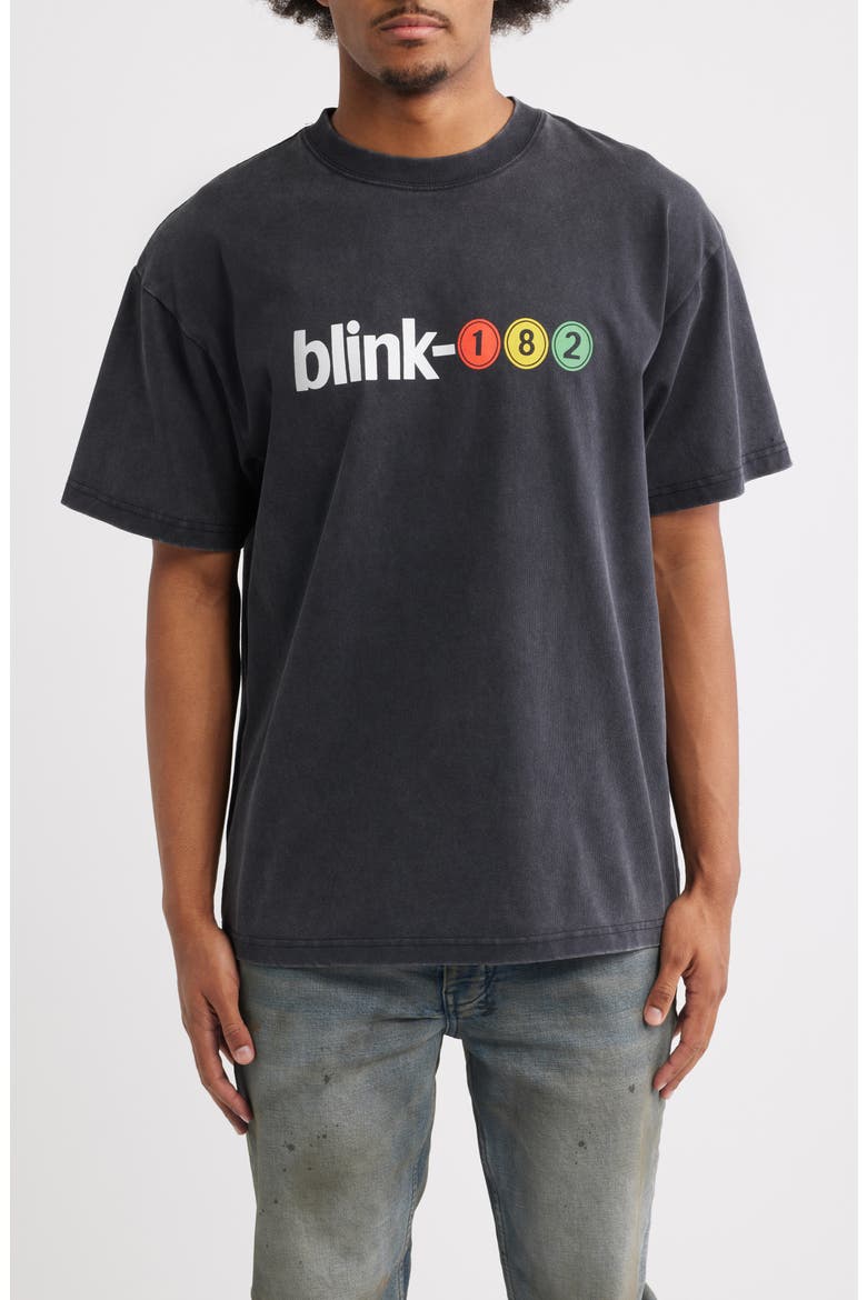 Oversize Blink 182 Graphic T-Shirt, Main, color, BLACK WASH
