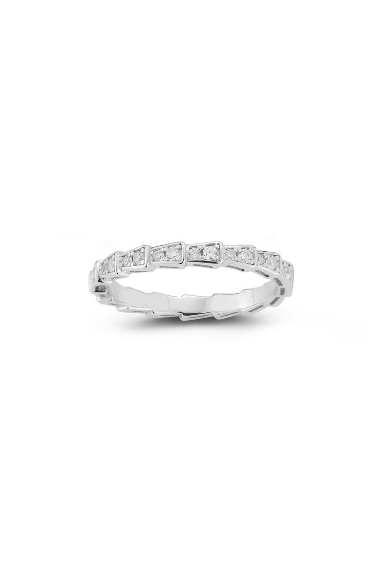 Cubic Zirconia Band Ring, Main, color, SILVER