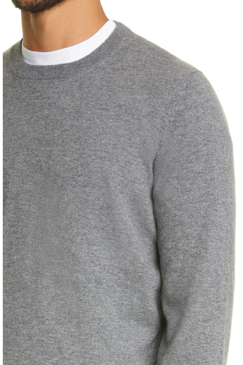 Men's Cashmere Sweater, Alternate, color, GREY