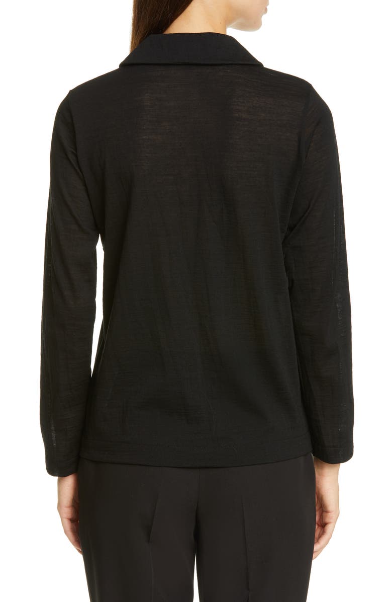 Tao Comme des Garçons Tricot Comme des Garçons Peter Pan Collar Wool Blend Cardigan, Alternate, color, 