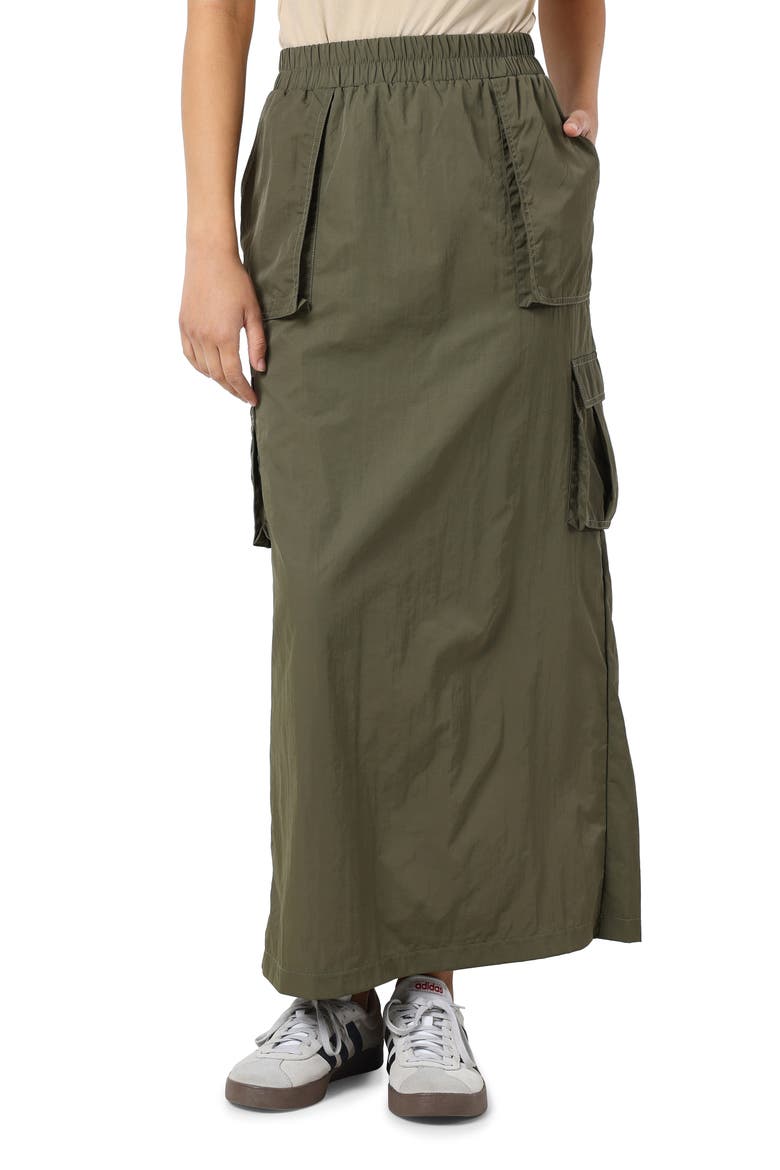 Kenya Cargo Maxi Skirt, Main, color, KALAMATA
