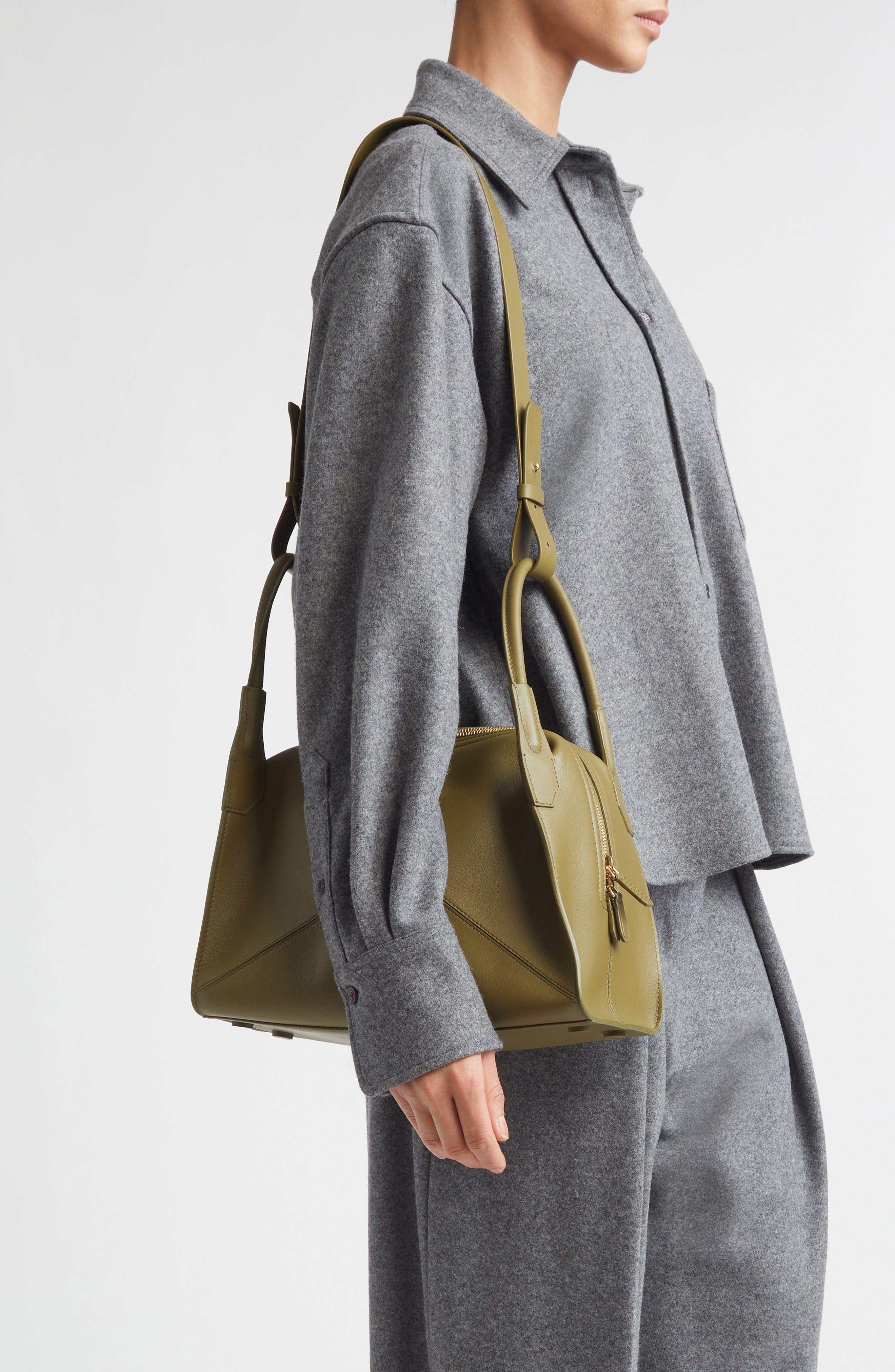 The Plié Top Handle Bag, Alternate, color, CACTUS GREEN