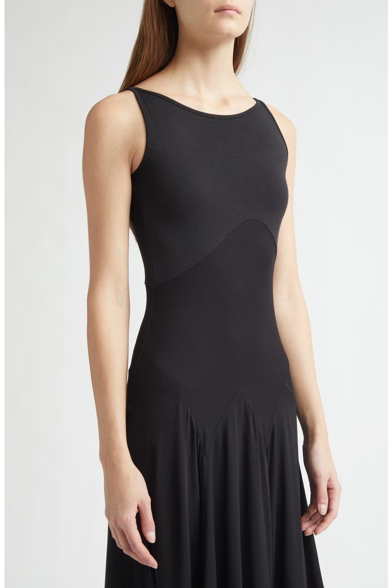 Dammit Janet Bias Cut Jersey Dress, Alternate, color, BLACK
