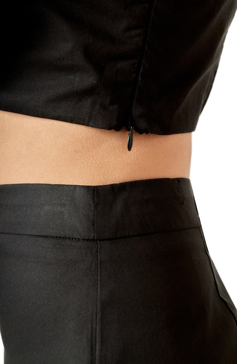 English Factory High Waist Column Midi Skirt, Alternate, color, 