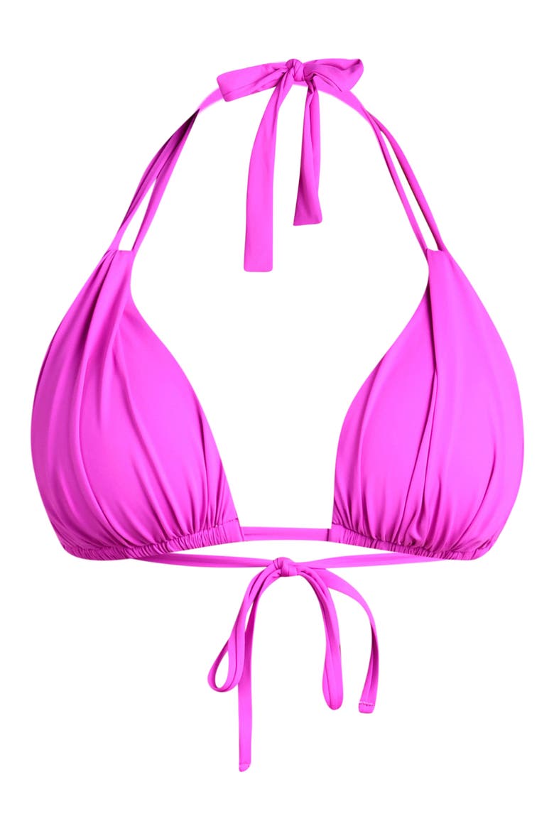Island Goddess Halter Bikini Top, Alternate, color, VIOLET