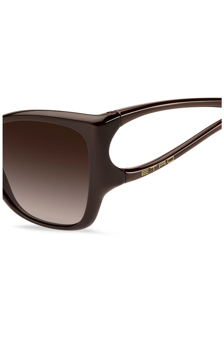 59mm Gradient Cat Eye Sunglasses, Alternate, color, BROWN PINK/ BROWN SF