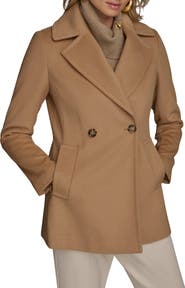 Donna Karan New York Double Breasted Blazer Coat