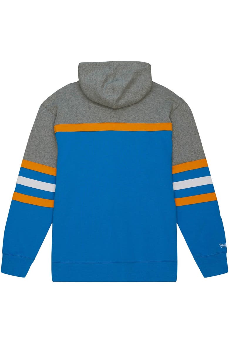 Men's Mitchell & Ness Light Blue UCLA Bruins Head Coach Pullover Hoodie, Alternate, color, Light Blue