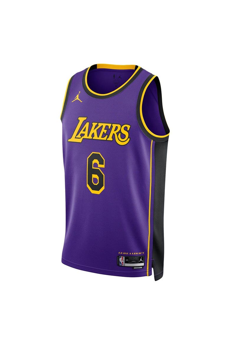 Unisex Jordan Brand LeBron James Purple Los Angeles Lakers
