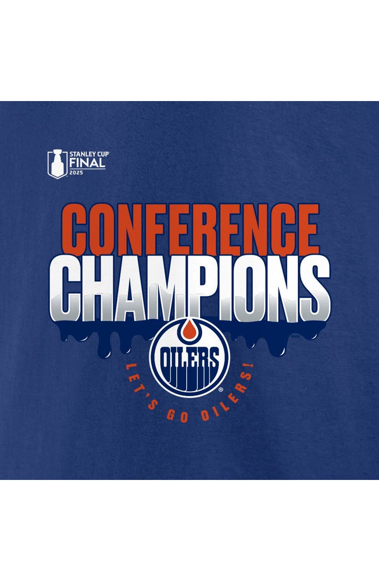 FANATICS Men's Fanatics  Royal Edmonton Oilers 2025 Western Conference Champions Local Hometown T-Shirt, Alternate, color, 