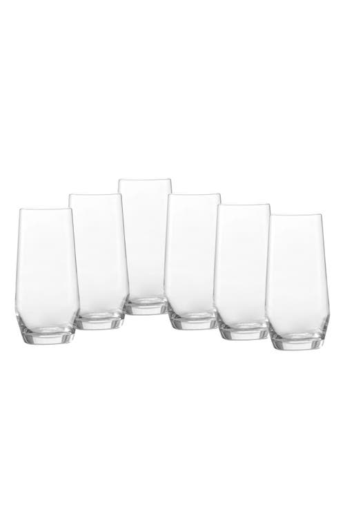 Schott Zwiesel Pure Set Of 6 Cocktail Tumblers In Clear