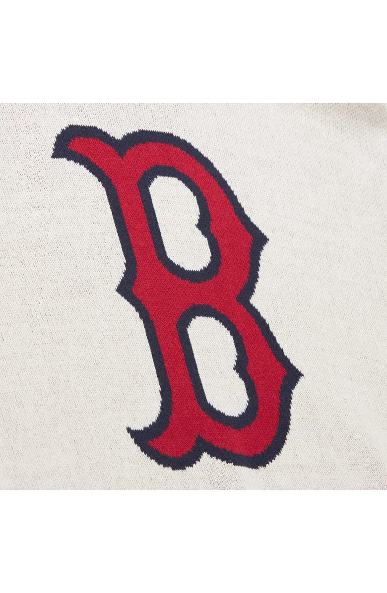 Mitchell & Ness Men's Mitchell & Ness Cream Boston Red Sox Retro Pullover Sweater, Alternate, color, Cream