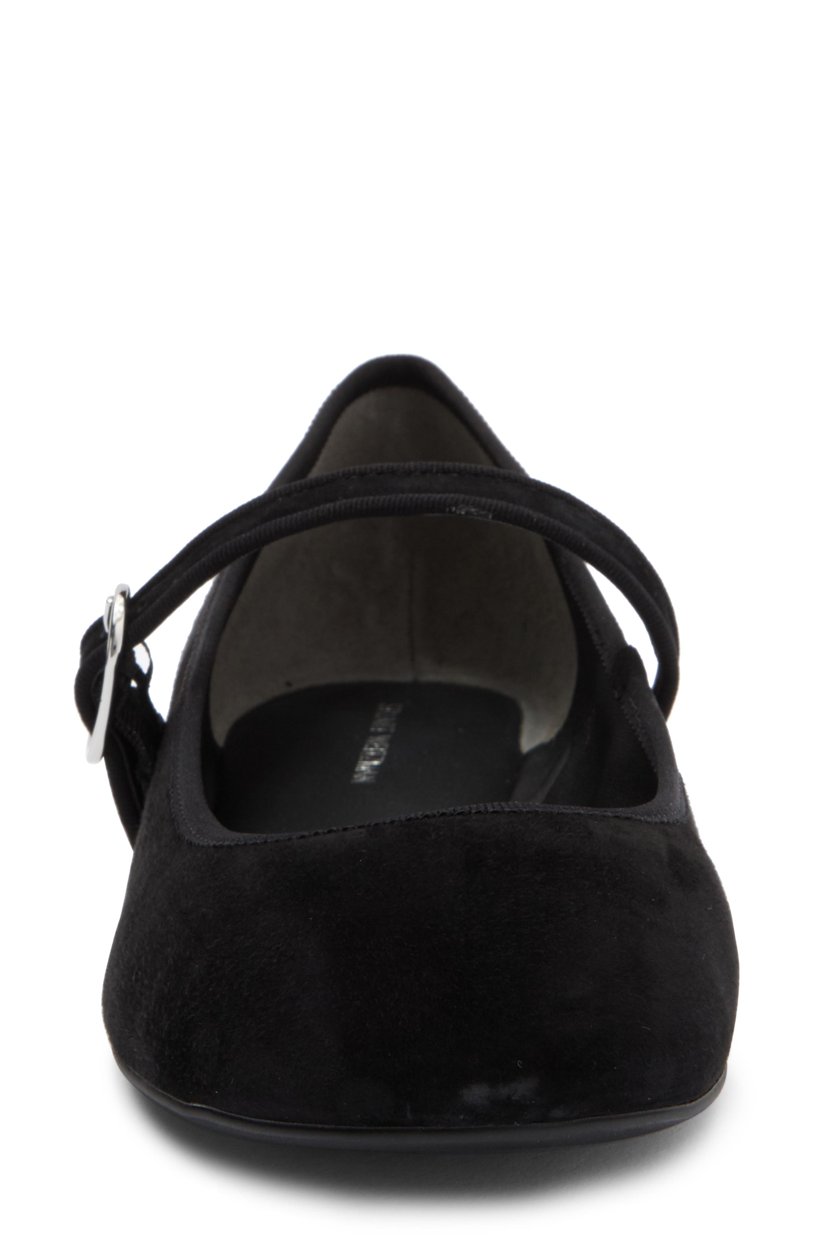 Stuart Weitzman Alice Mary Jane Flat, Alternate, color, Black