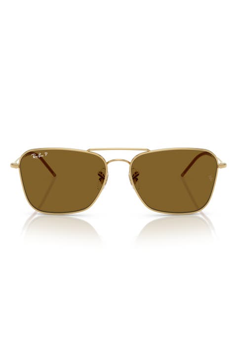 53mm Polarized Square Sunglasses