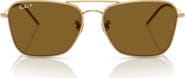 Ray-Ban Caravan Reverse 58mm Polarized Square Aviator Sunglasses