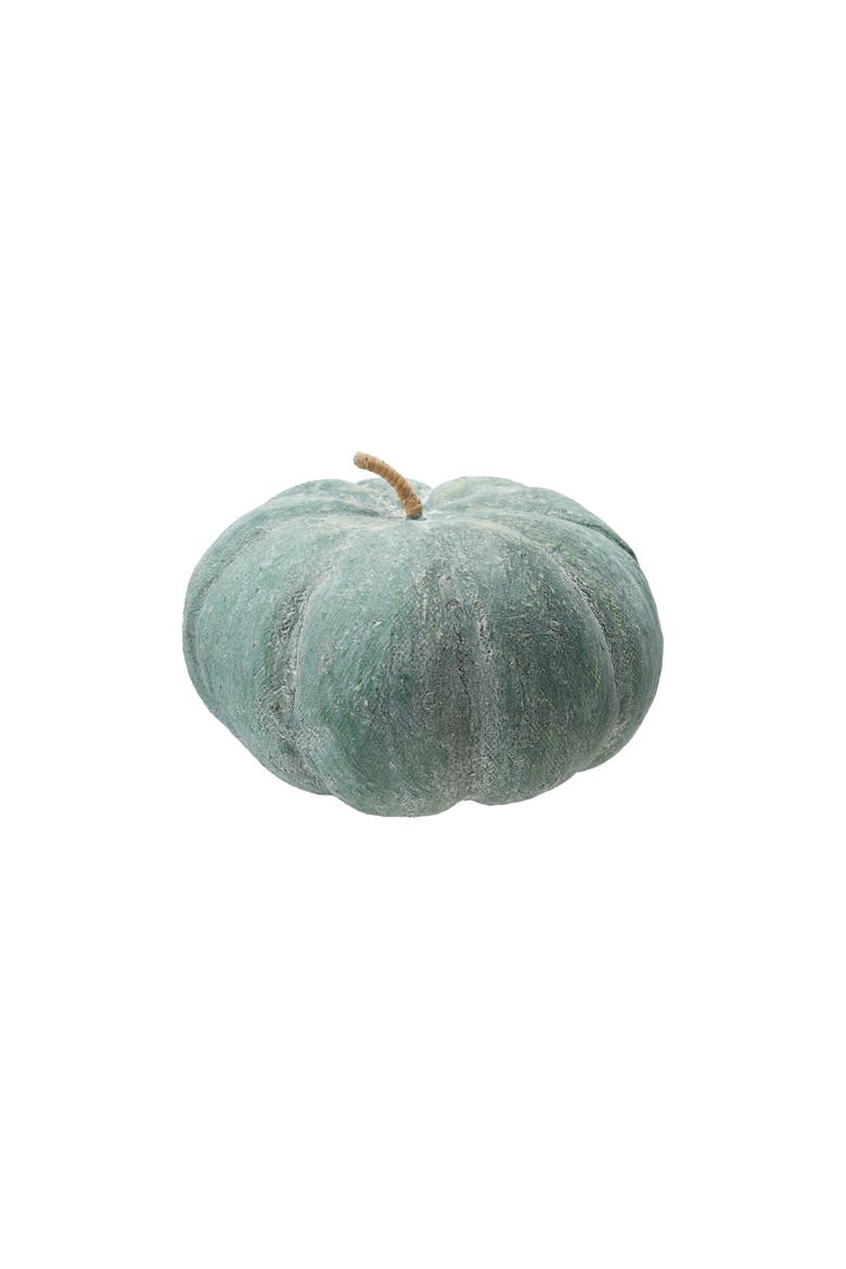 Metal & Paper Mache Pumpkin, Main, color, Green