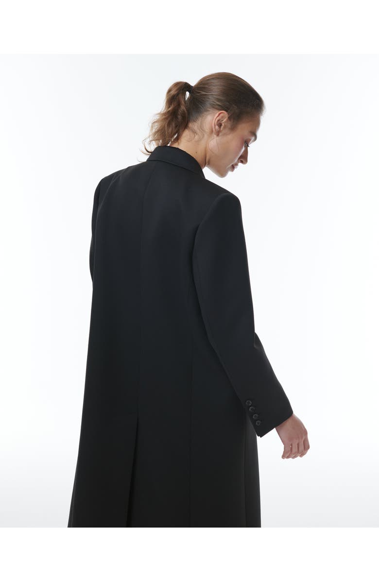 THEO The Label Aphrodite Zip Sleeve Duster Coat, Alternate, color, Black