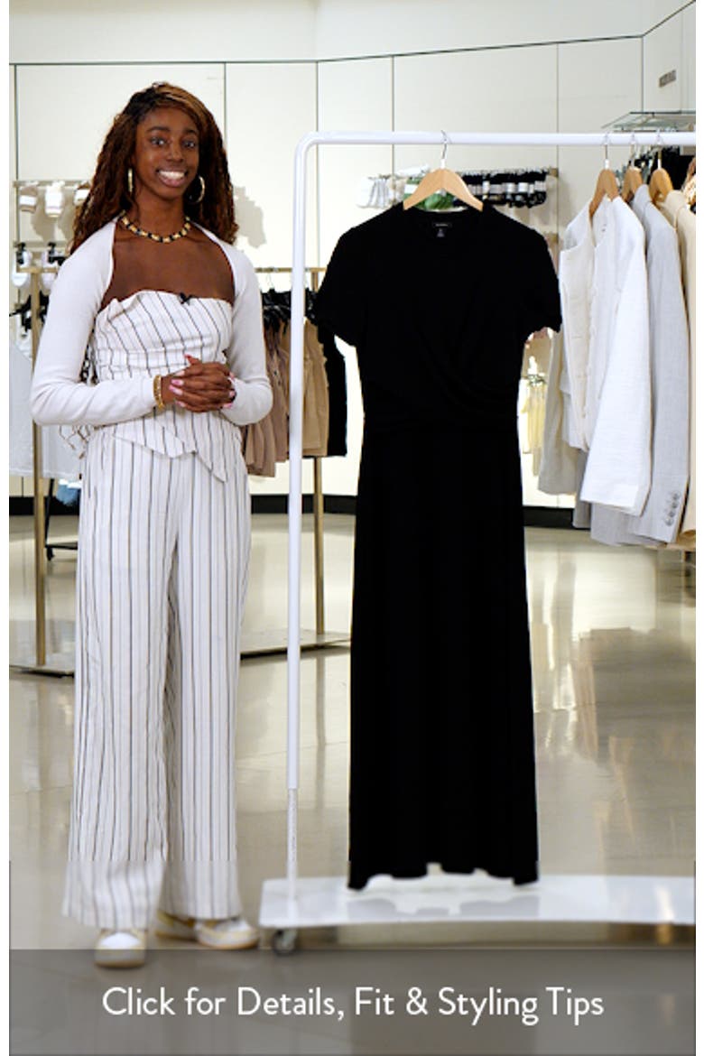 Crossover Bodice Maxi Dress video