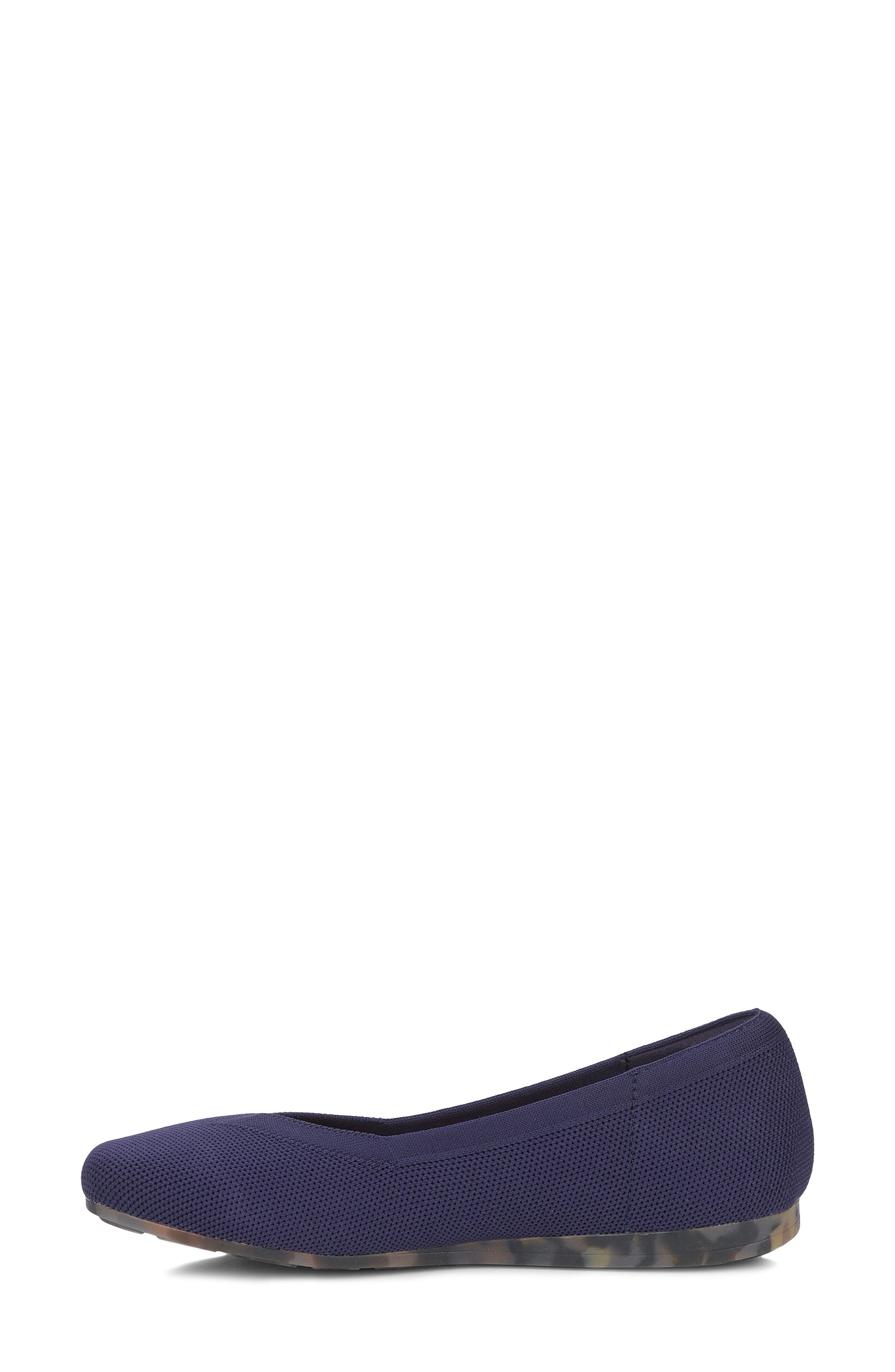 Niki Ballet Flat, Alternate, color, NAVY KNIT