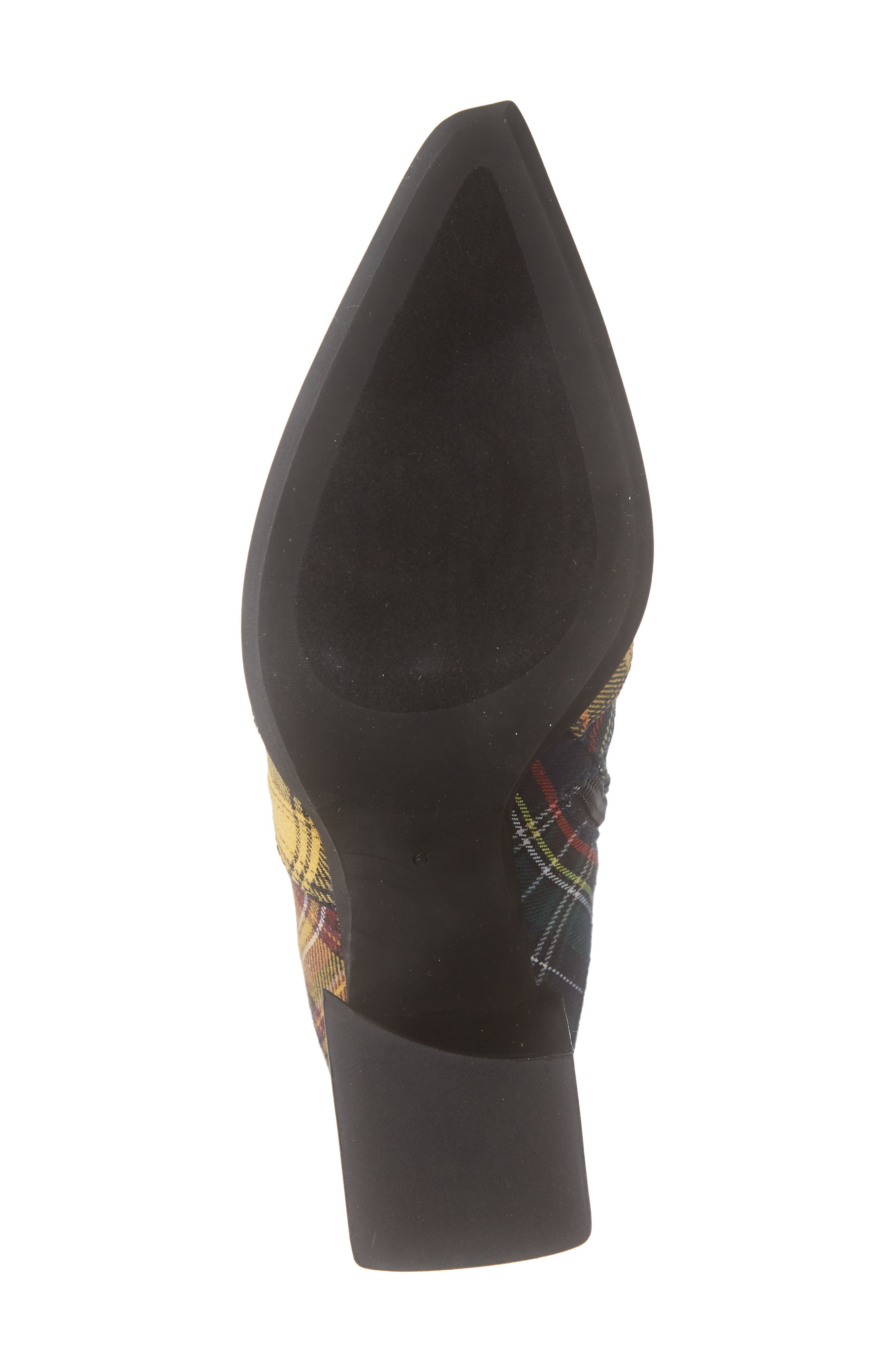 Lasiren Plaid Bootie, Alternate, color, YELLOW PLAID MULTI