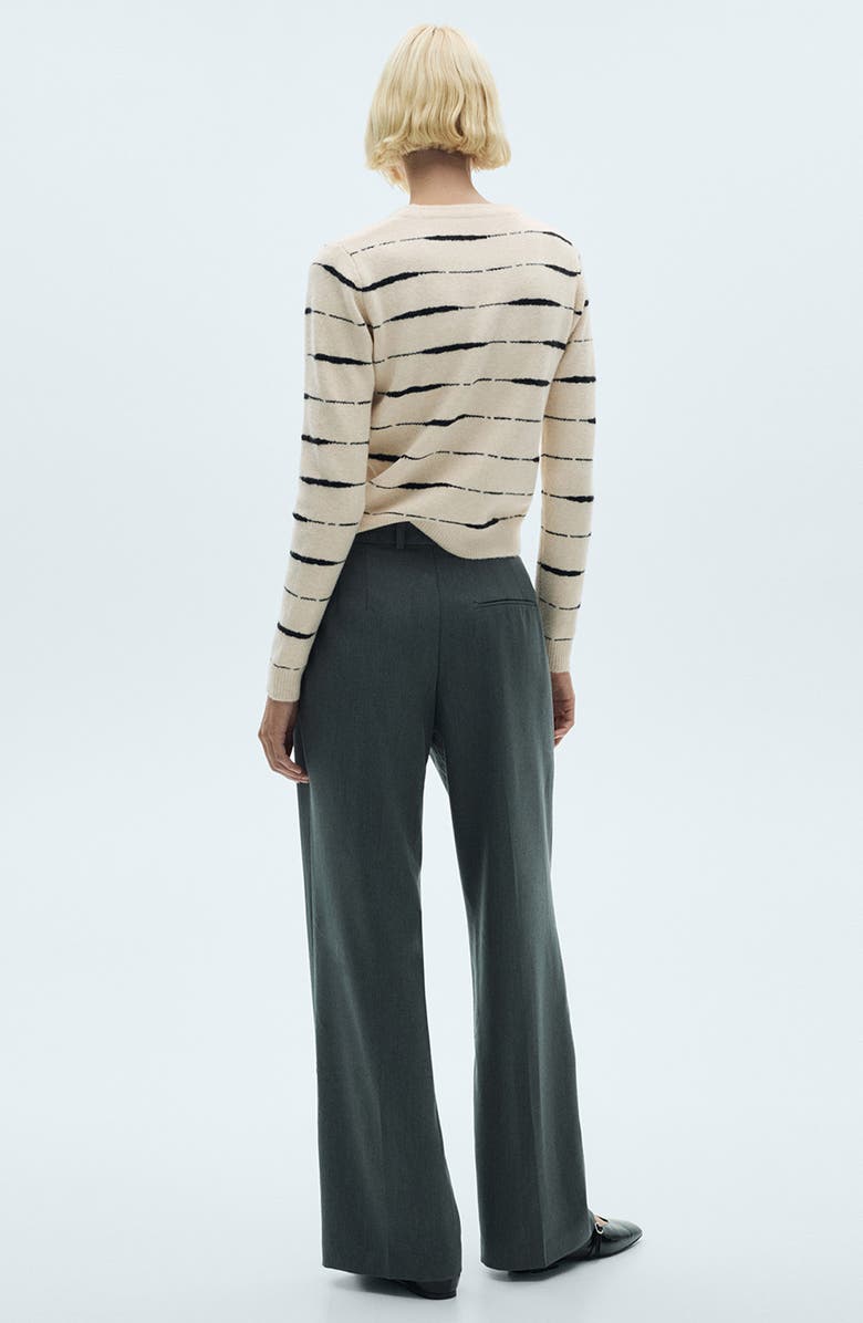 MANGO Stripe Crewneck Sweater, Alternate, color,