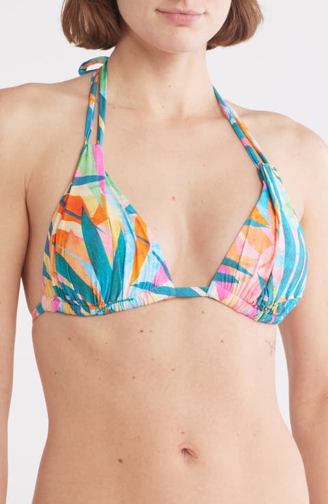Riley Halter Triangle Bra Bikini Top