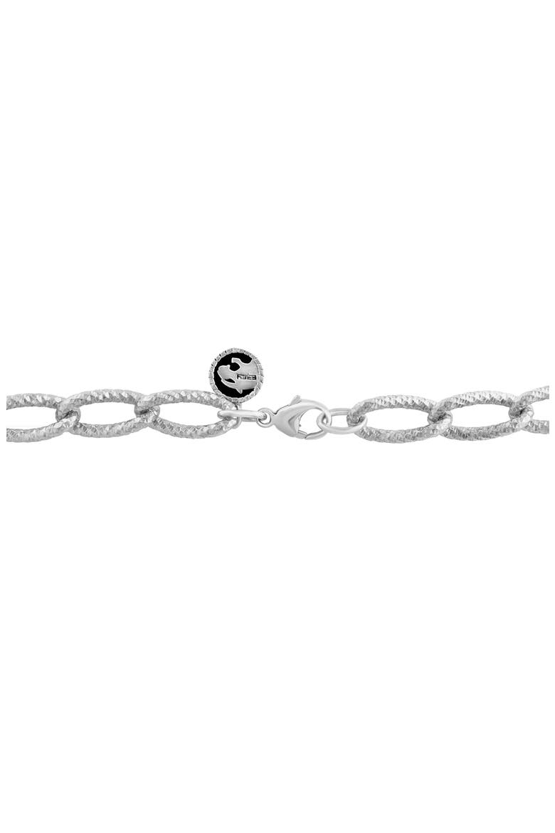 Textured Link Necklace, Alternate, color, WHITE