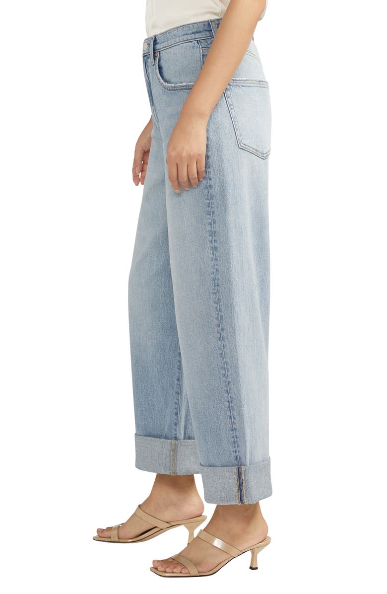 Silver Jeans Co. Baggy Crop Wide Leg Jeans, Alternate, color,
