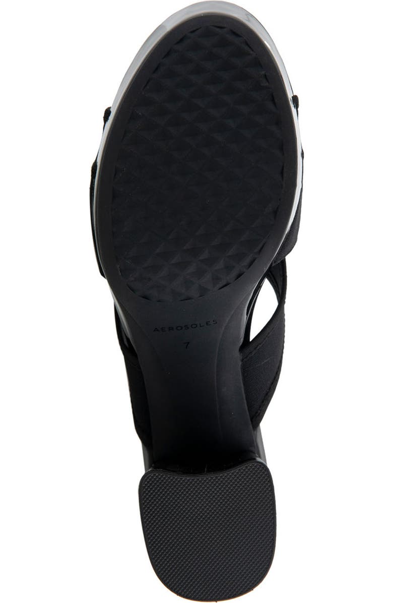 Aerosoles Carma Platform Sandal, Alternate, color, Black Elastic