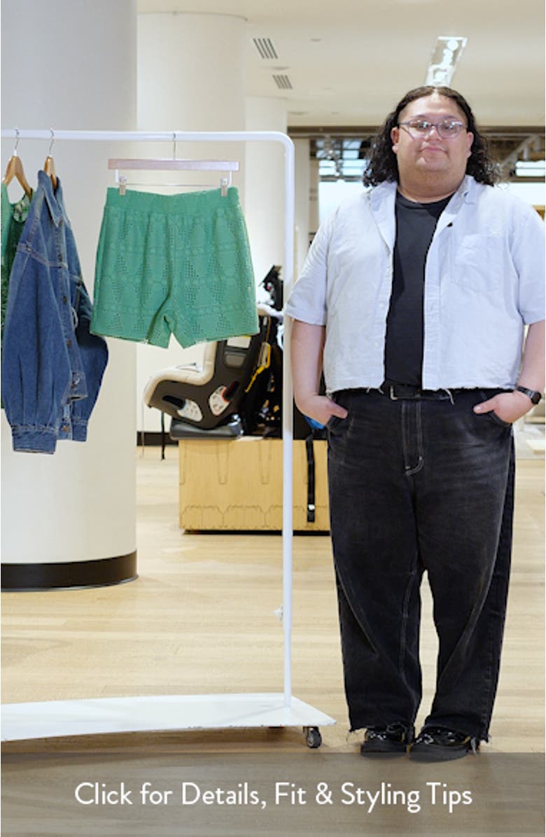 Open Stitch Knit Shorts, sales video thumbnail